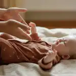 closeup-parents-hands-newborn-baby-lying-bed-family-baby-care-concept