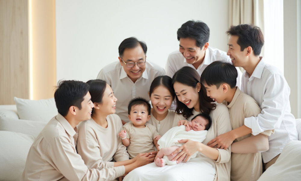 You are calm, your little one is safe, your family is happy.